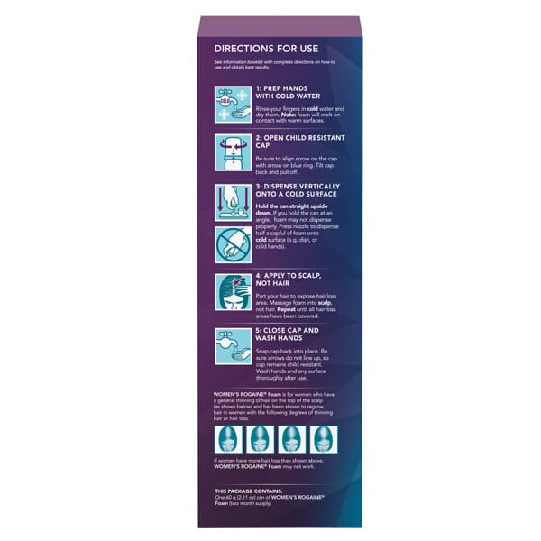 Women's ROGAINE® 5% Minoxidil Unscented Foam