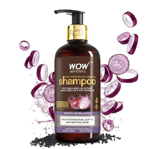 Wow Skin Science Red Onion Black Seed Oil Shampoo 500ml