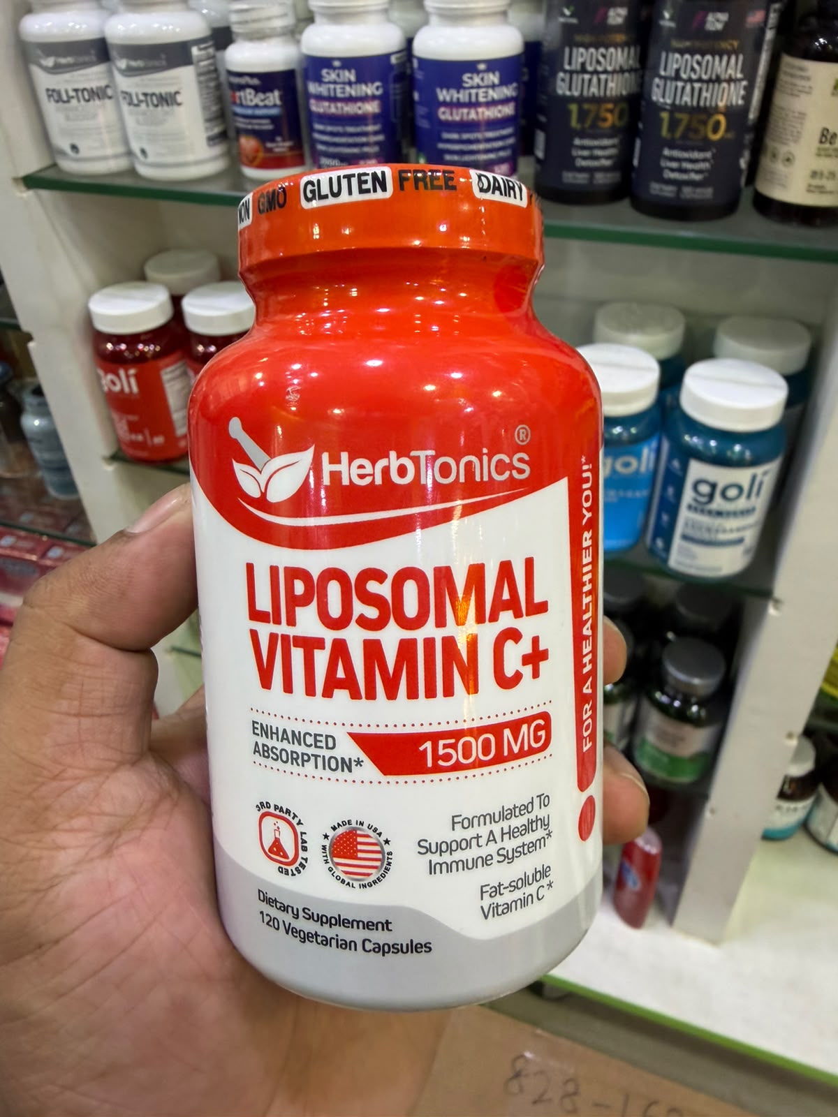 HerbTonics LIPOSOMAL VITAMIN C – 120 Vegetarian Capsules