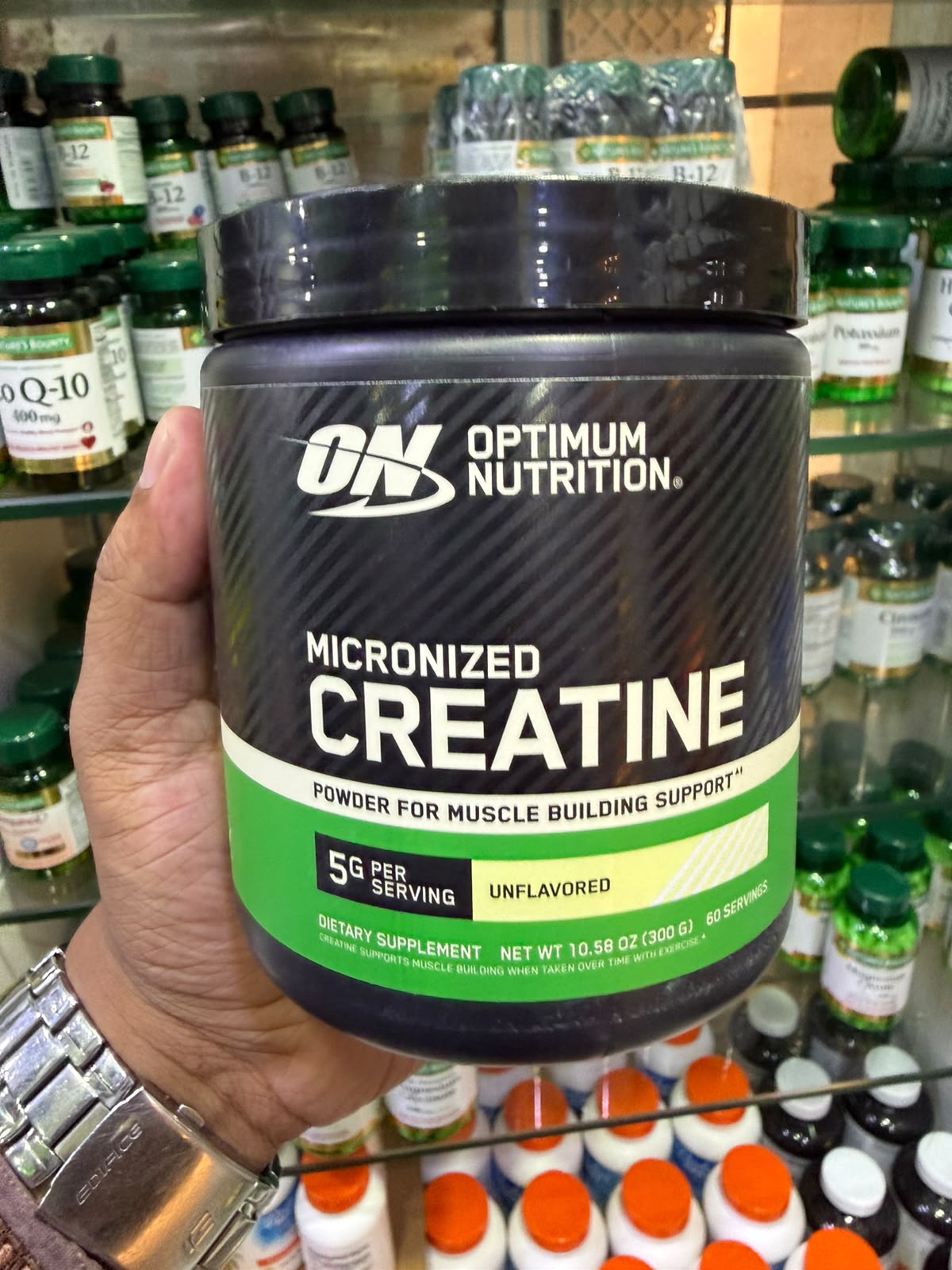 Optimum Nutrition Micronized Creatine Monohydrate Powder 300g
