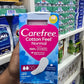 Carefree Cotton Aloe Sanitary Pads IFW, 20-pack