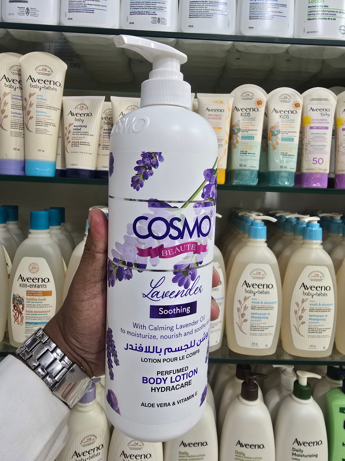 Cosmo Beaute Soothing Lavender Perfumed Body Lotion with Aloe Vera and Vitamin E