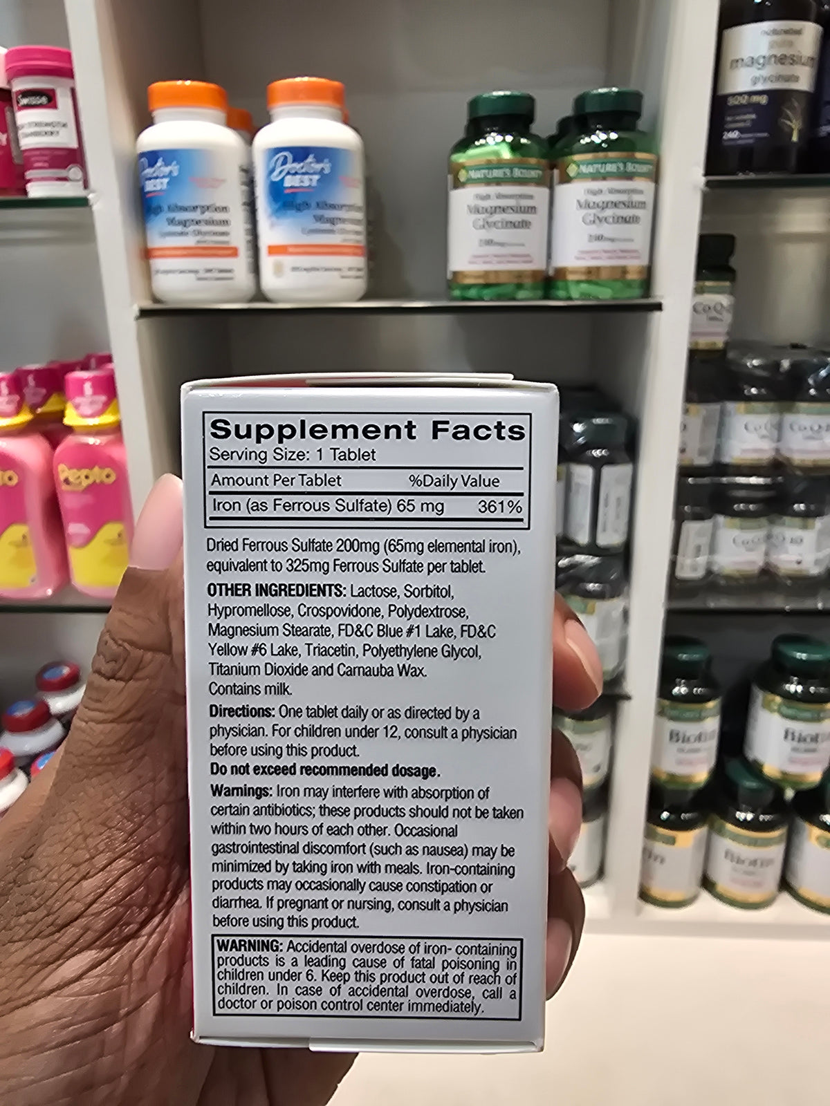 Feosol Ferrous Sulfate Iron 120 Tablets