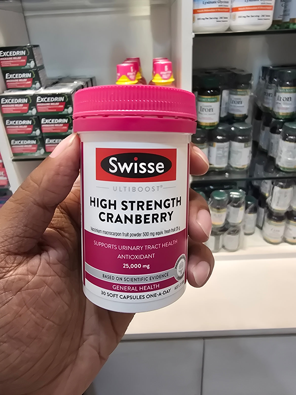 Swisse Ultiboost High Strength Cranberry Capsules 25000mg 30 soft Pack