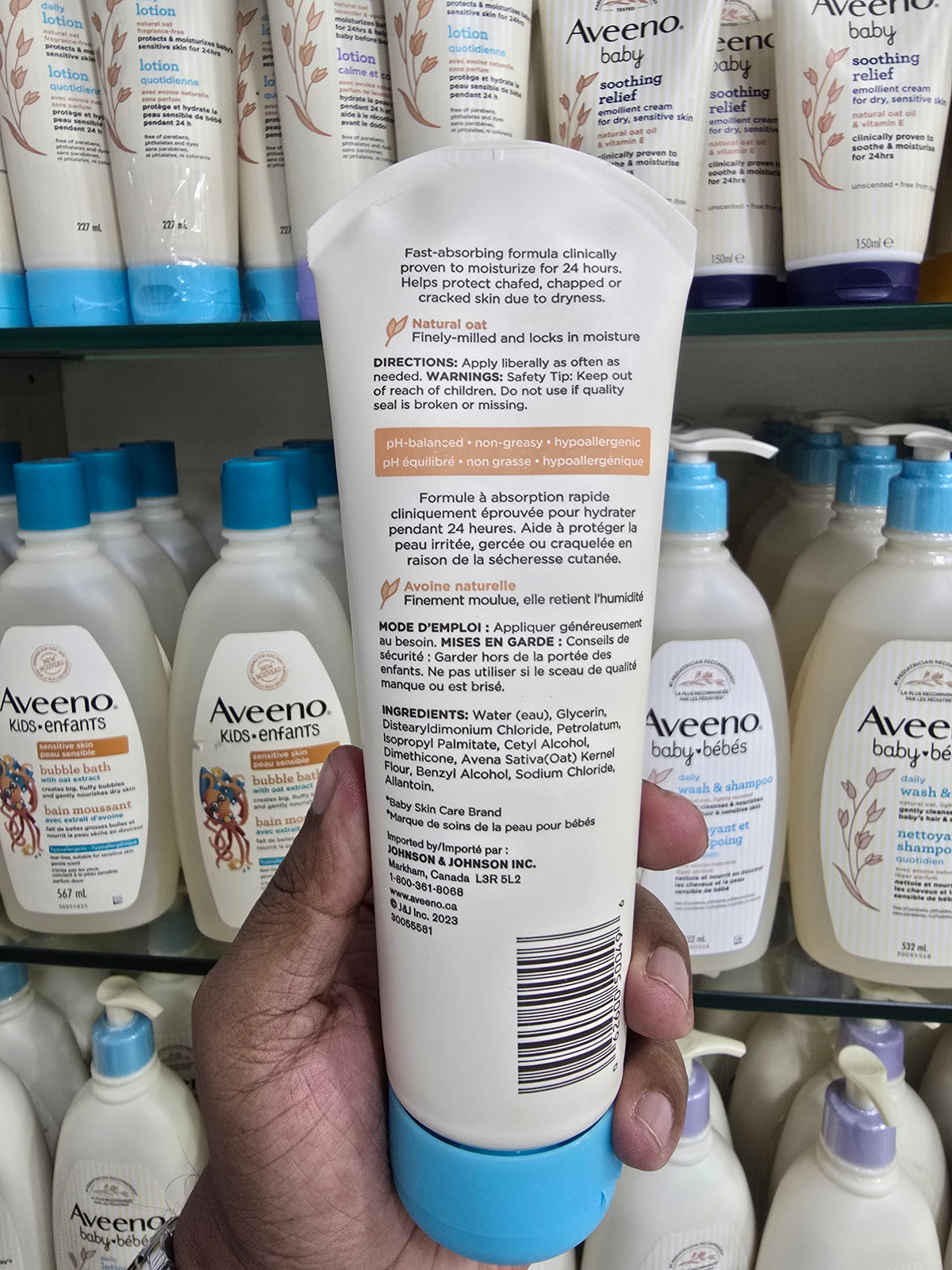 Aveeno Baby Bebes Daily Lotion With Natural oat, Fragrance-free 227ml