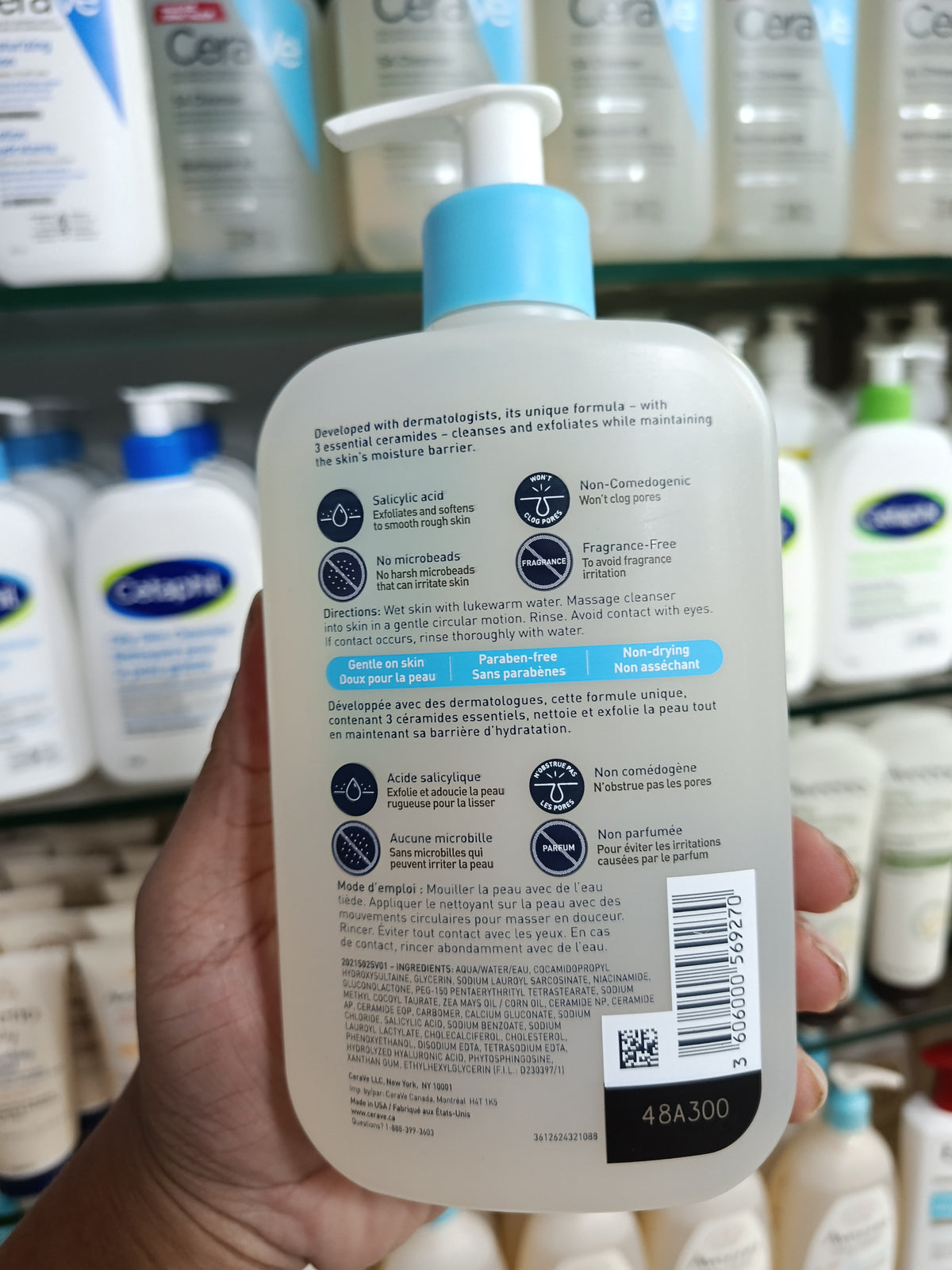 CeraVe SA Cleanser Skin Soothing Formula for Smooth & Soft Skin 473 ml- Uk version