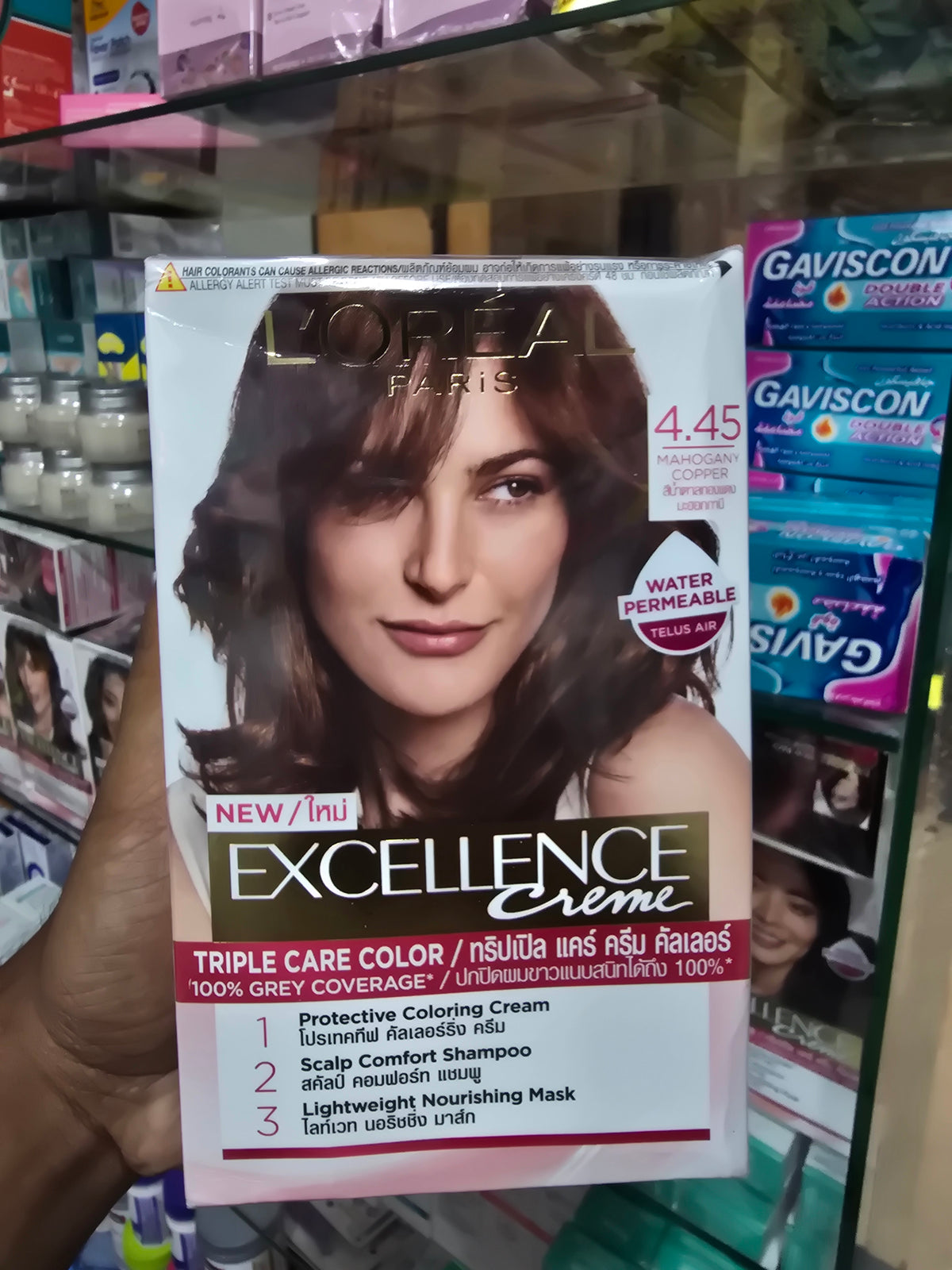 L’Oreal Paris Excellence Creme Permanent Hair Color Mahogany Copper 4.45