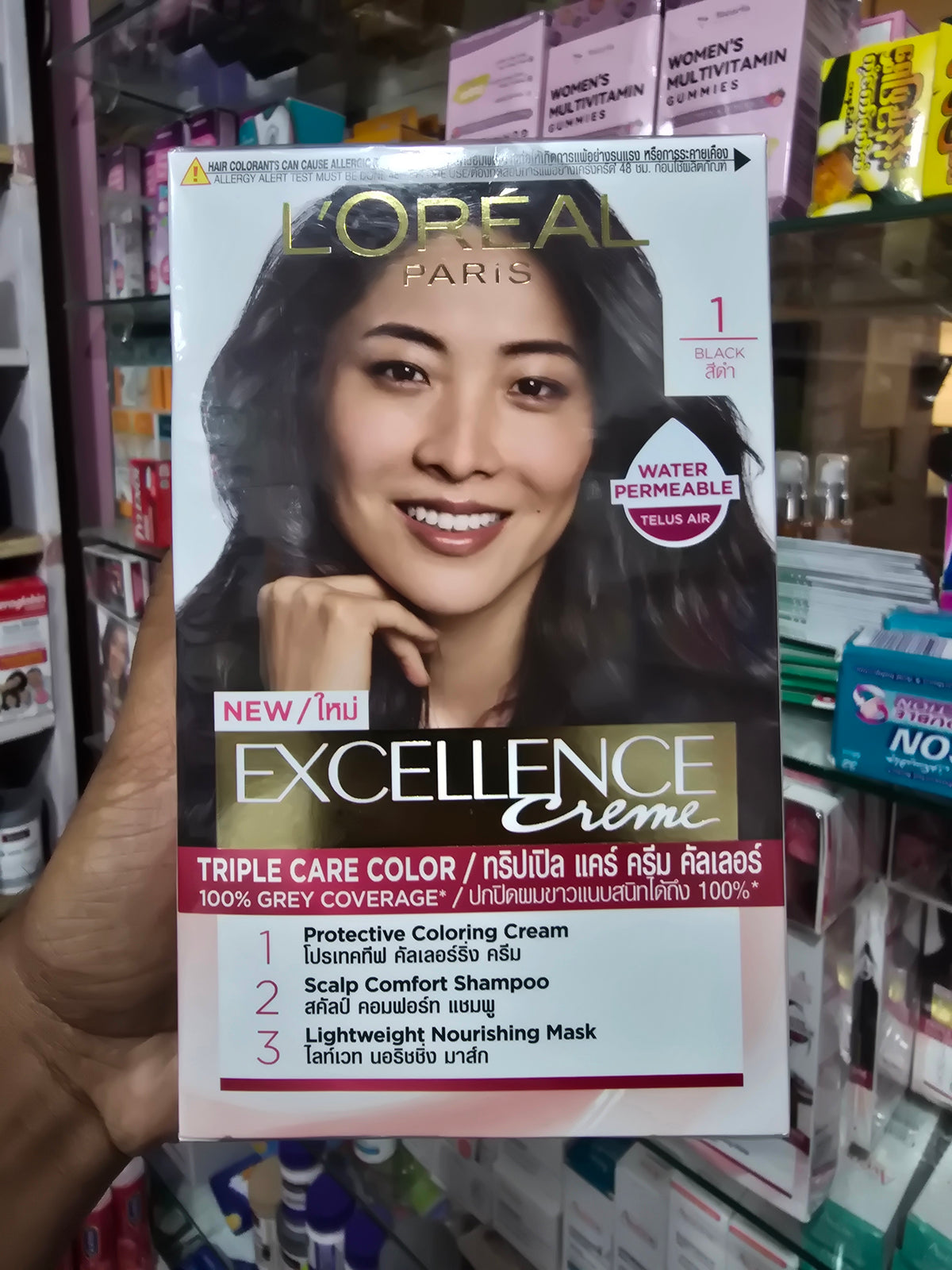 L'Oreal Paris Excellence Triple Protection Permanent Hair Color 1 Black