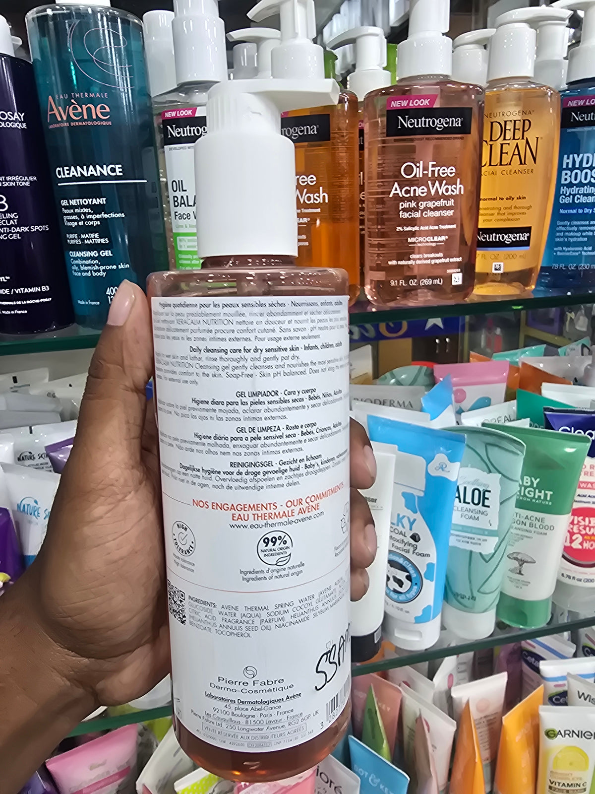 Avène XeraCalm Nutrition Cleansing gel For Face & Body 500ml