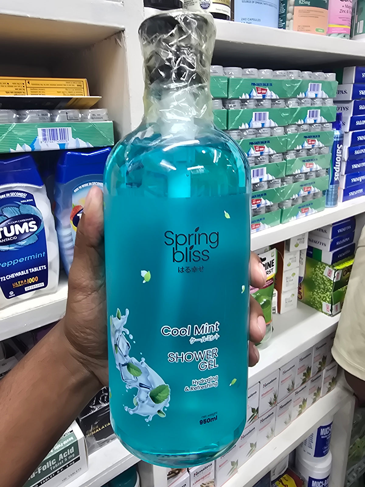 SPRING BLISS SHOWER GEL COOL MINT 950ML