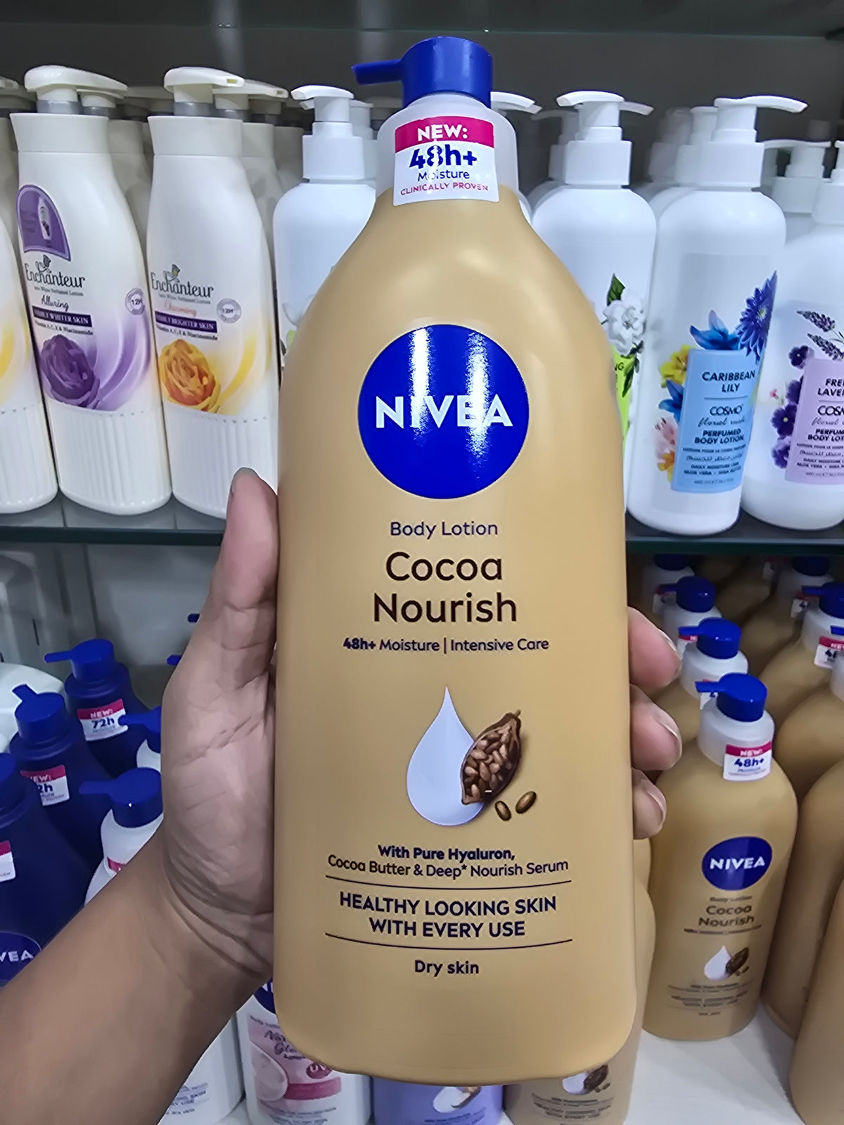 Nivea cocoa Nourish Lotion 625ml - made in spain