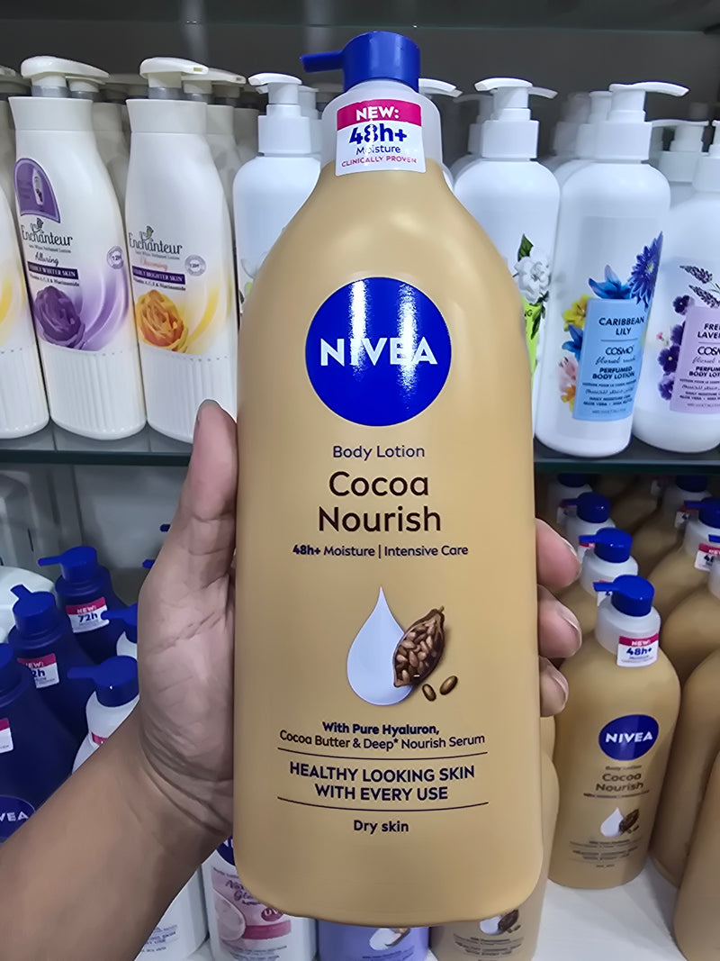 Nivea cocoa Nourish Lotion 625ml - made in spain