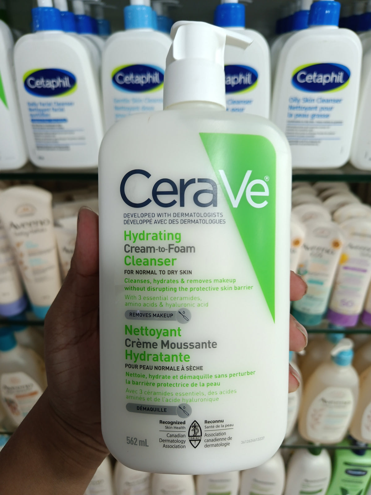 Cerave Hydrating Cream to Foam Cleanser for Normal to Dry Skin 562ml (Made in USA)