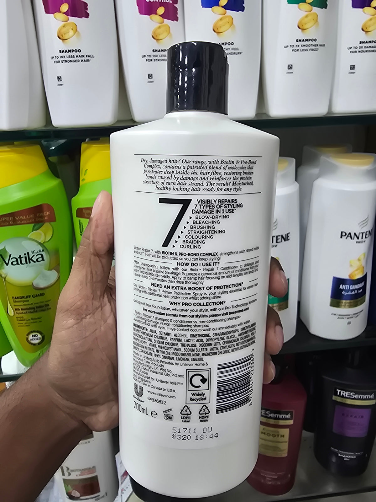 Tresemme Biotin Repair 7 Conditioner with Biotin & Pro-Bond Complex 700 ml