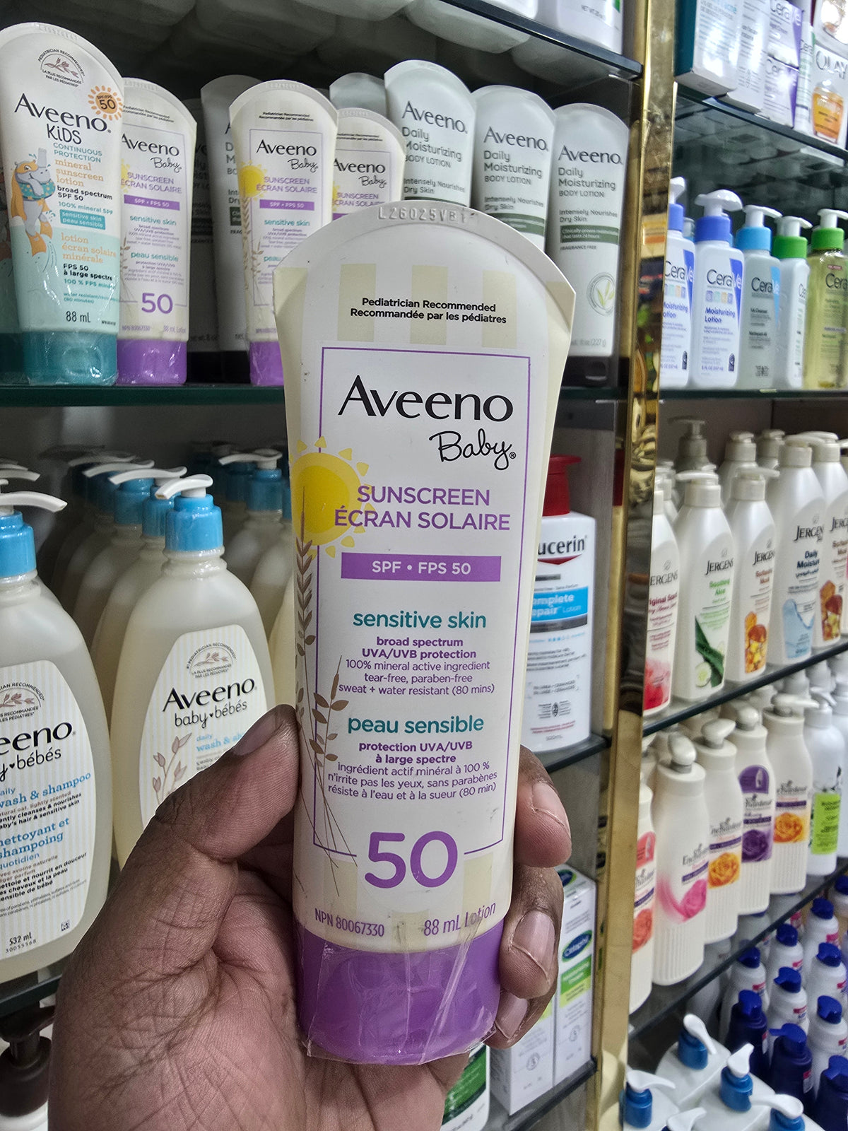 Aveeno Baby Sunscreen SPF 50 Sensitive Skin - 88ml