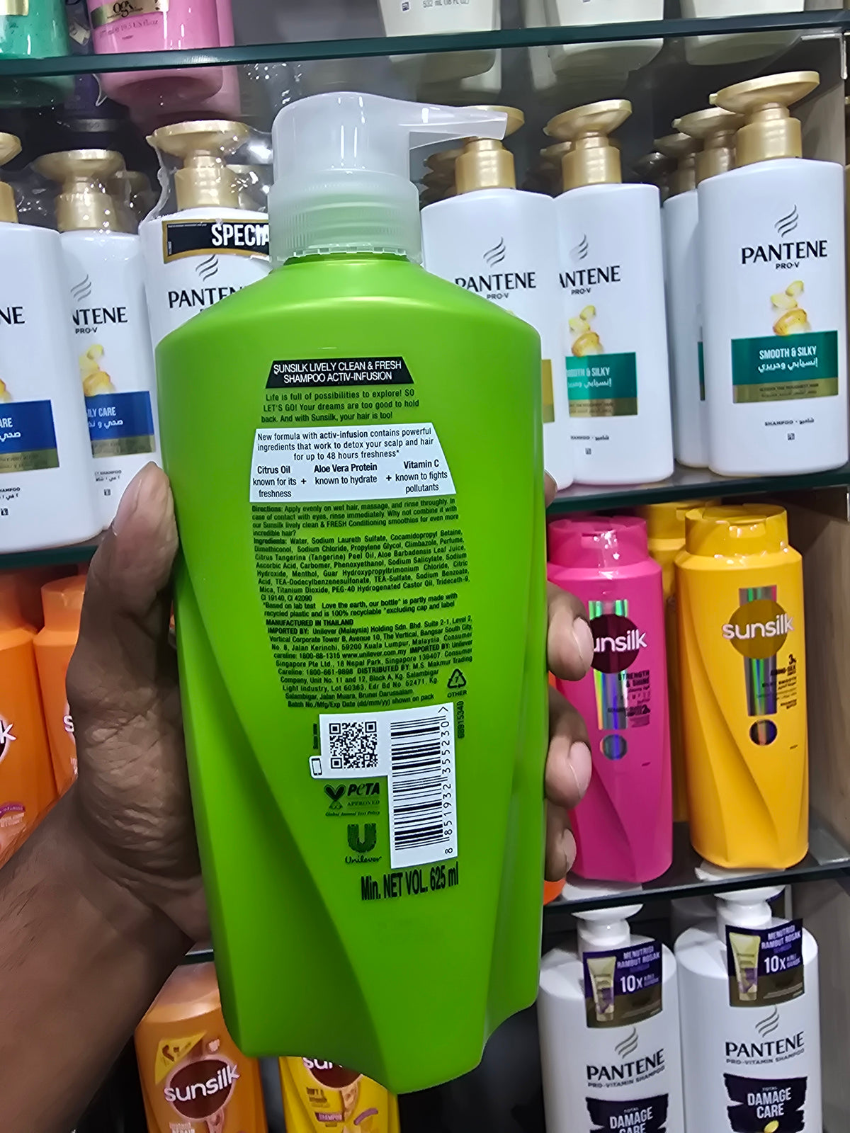 Sunsilk Lively Clean & Fresh Shampoo 625ml
