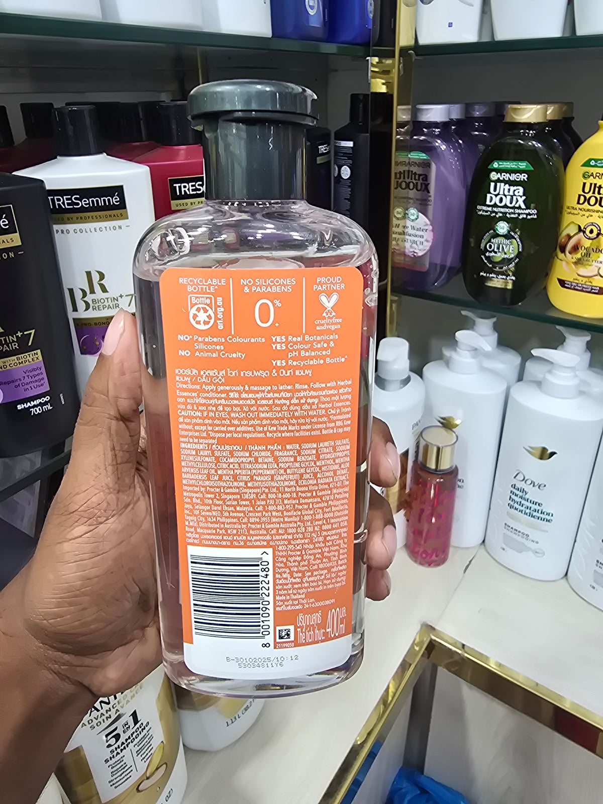 Herbal Essences White Grapefruit & Mosa Mint Shampoo 400ml (Thailand)