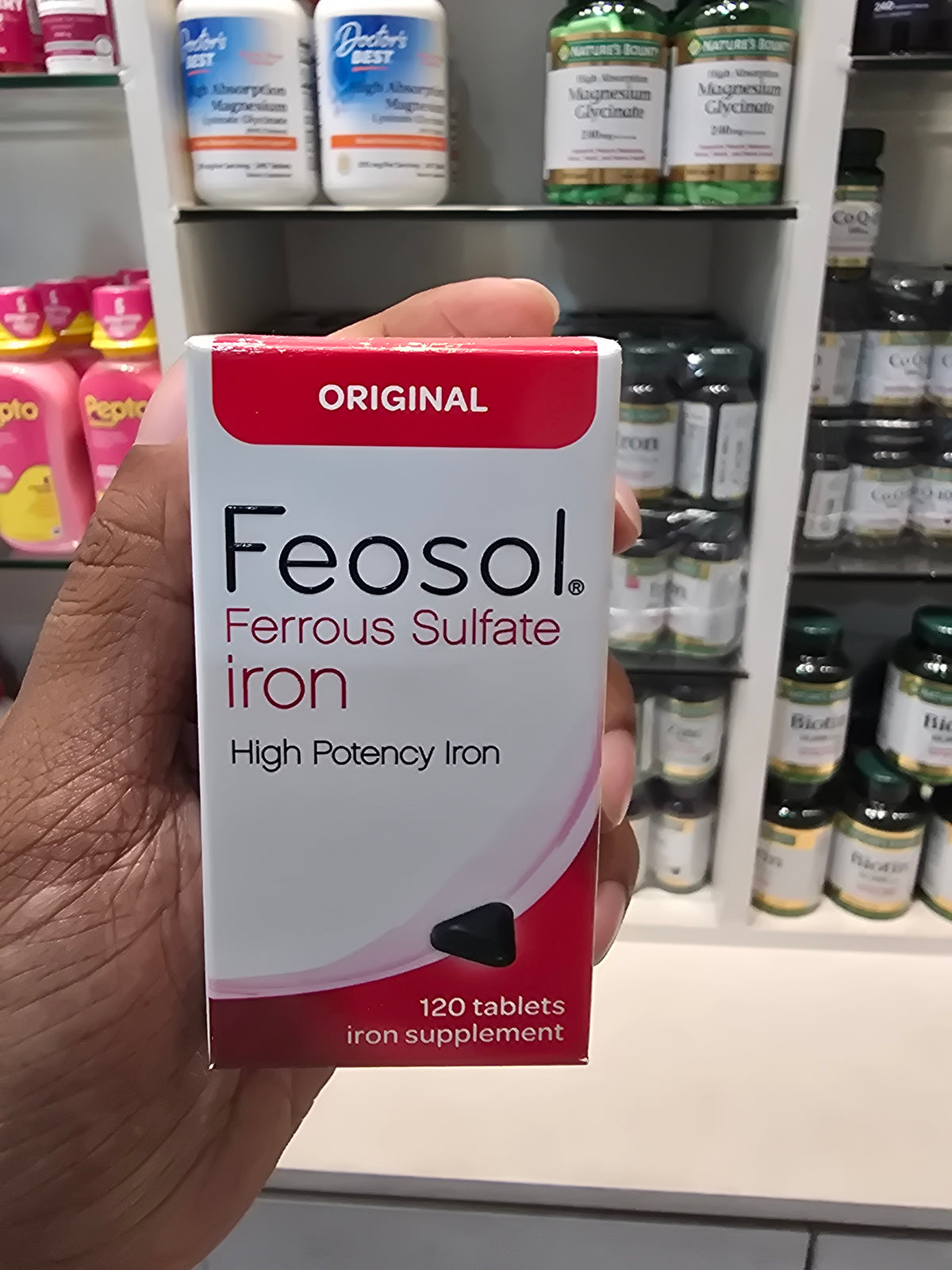 Feosol Ferrous Sulfate Iron 120 Tablets