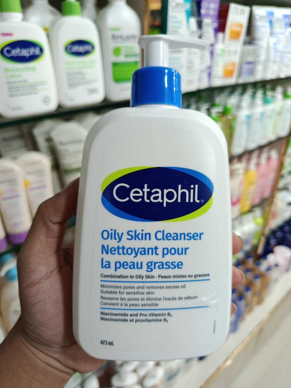 Cetaphil Oily Skin Cleanser Nettoyant pour la Peau Grasse 473ml-uk version