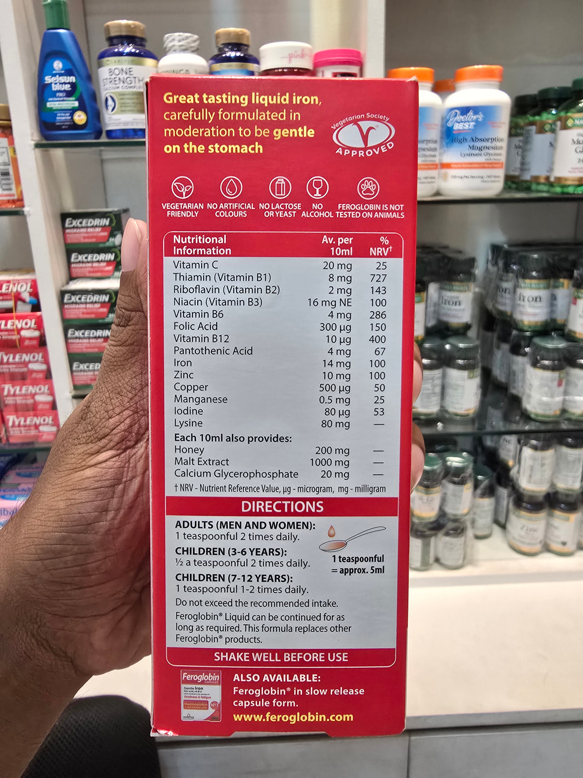 Vitabiotics Feroglobin Liquid 200ml