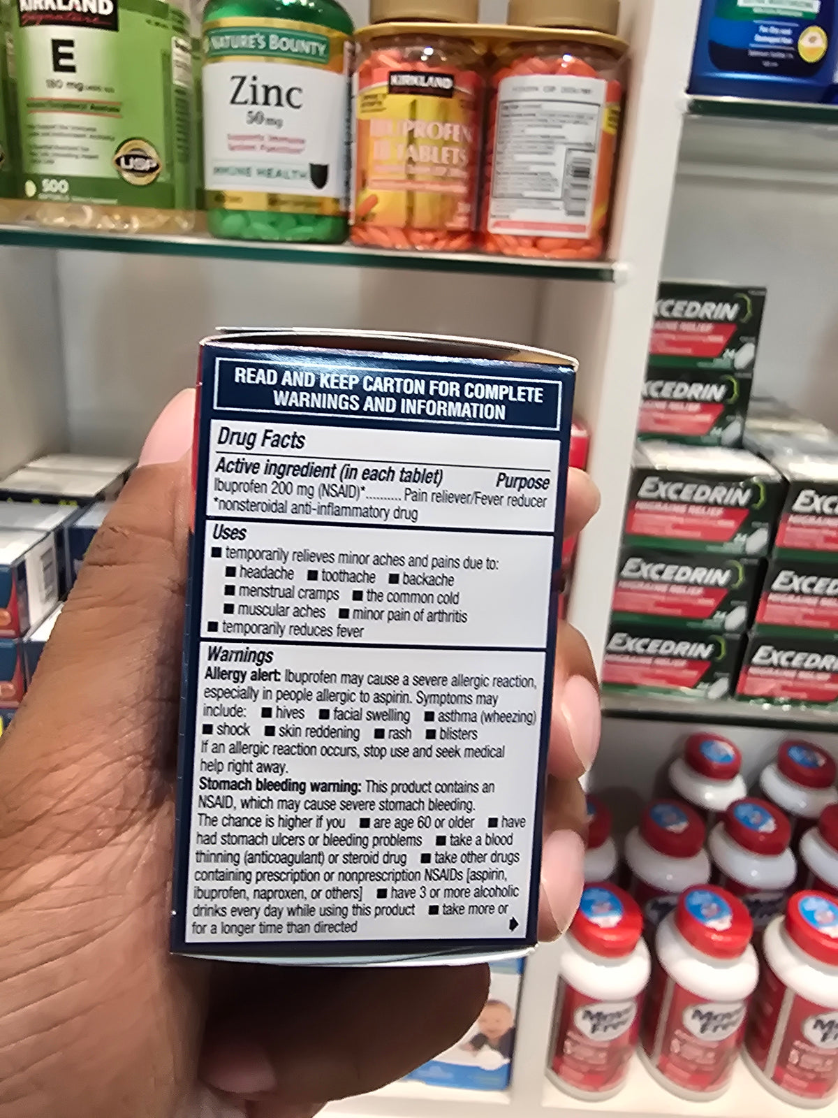 Advil Ibuprofen Pain & Fever Relief 50 Tablets