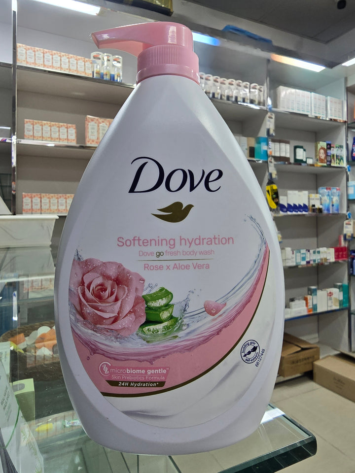 Dove Go Fresh Softening Hydration Body Wash with Rose & Aloe Vera 1L