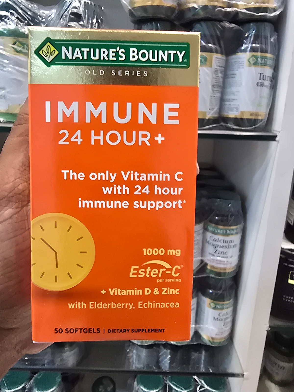 Nature's Bounty Immune 24 Hour plus 1000mg - 50 Softgels