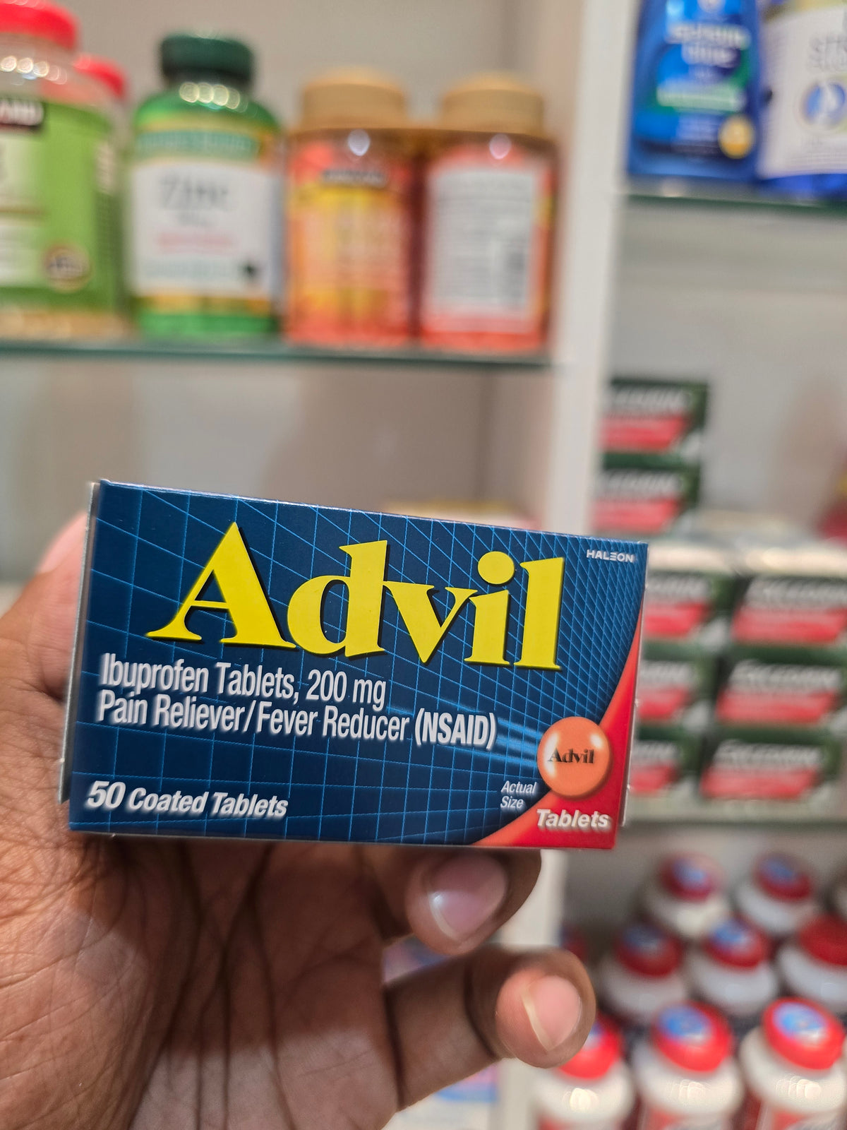 Advil Ibuprofen Pain & Fever Relief 50 Tablets
