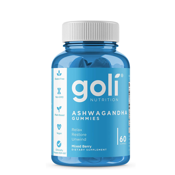 Goli Nutrition Ashwagandha Gummy, Mixed Berry, 60 Gummies (USA)