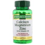 Nature's Bounty Calcium Magnesium Zinc - 100 Tablets