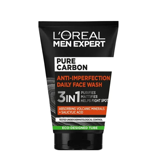 L'Oreal Men Expert Pure Carbon Anti-Imperfection 3in1 Daily Facial Wash 100ml L'Oreal Men Expert Pure Carbon Anti-Imperfection 3in1 Daily Facial Wash 100ml