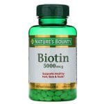 Nature’s Bounty Biotin 5,000mcg 150 Softgels