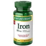 Nature’s Bounty Iron 65 Mg (325 mg Ferrous Sulfate) 100 Tablets