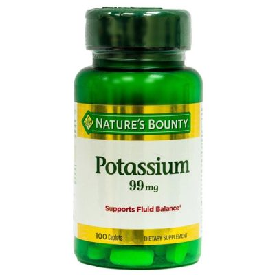 Nature’s Bounty Potassium Gluconate 99mg, 100 Caplets