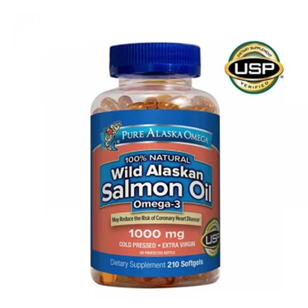 Pure Alaska Omega 100% Natural Wild Alaskan Salmon Oil 1000 mg 210 ct Softgels Pure Alaska Omega 100% Natural Wild Alaskan Salmon Oil 1000 mg 210 ct Softgels