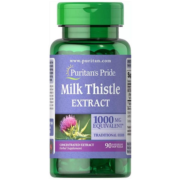 Puritan’s Pride Milk Thistle Extract 1000mg 90 Softgels Puritan’s Pride Milk Thistle Extract 1000mg 90 Softgels