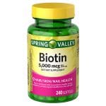 Spring Valley Biotin Softgels 5000mcg 240 Softgels