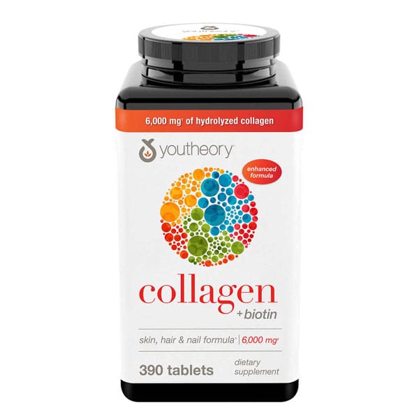 Youtheory Collagen Plus Biotin 390 Tablets