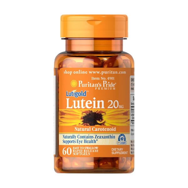 puritans Pride Lutigold Lutein 20mg 60 softgel in bd