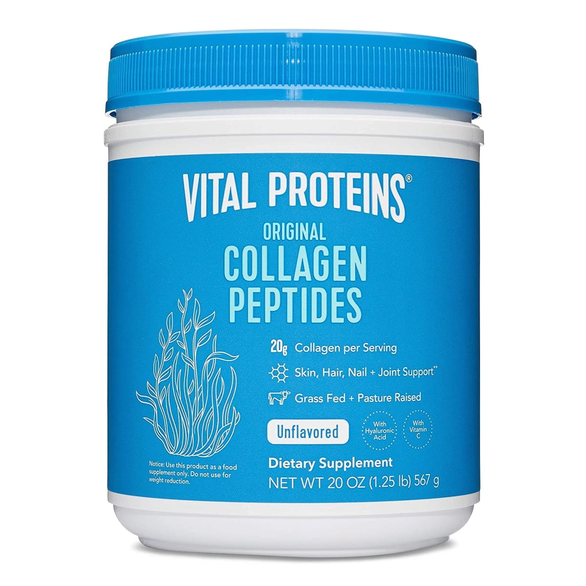 Vital Proteins Collagen Peptides Powder with Hyaluronic Acid and Vitamin C, Unflavored Vital Proteins Collagen Peptides Powder with Hyaluronic Acid and Vitamin C, Unflavored