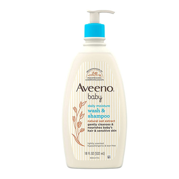 Aveeno Baby Daily Moisture Wash & Shampoo – 532ml