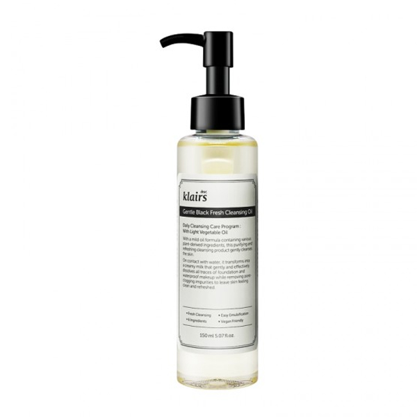 KLAIRS GENTLE BLACK FRESH CLEANSING OIL 150ML