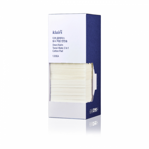 KLAIRS TONER MATE 2IN1 COTTON PAD (120EA)