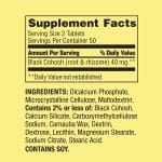 Spring Valley Black Cohosh 40mg 100 Tablets