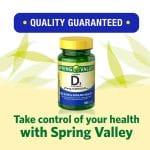 Spring Valley Vitamin D3 Softgels (1000 IU) 100 Softgels - Image 4