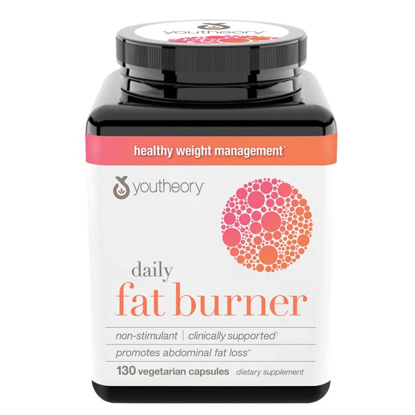 Youtheory Daily Fat Burner, 130 Vegetarian Capsules