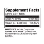 Spring Valley Vitamin B12 2,500 mcg Quick-Dissolve Tablets