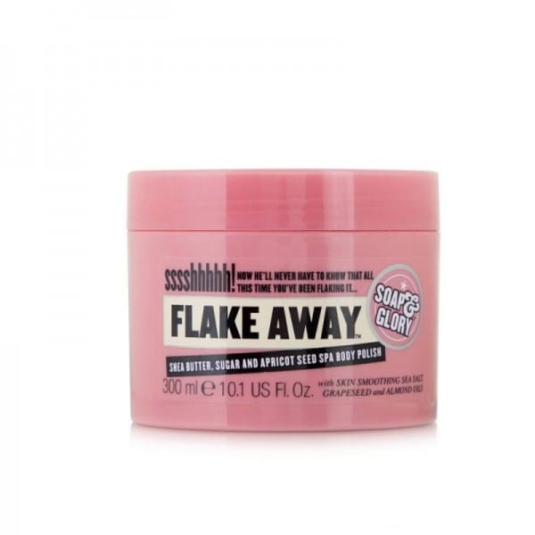 Soap & Glory Flake Away Shea Butter Sugar And Apricot Seed Spa Body Scrub - 300ml Soap & Glory Flake Away Shea Butter Sugar And Apricot Seed Spa Body Scrub - 300ml