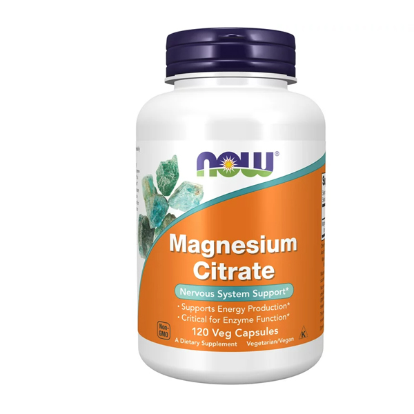 NOW Foods Magnesium Citrate, Enzyme Function, Nervous System Support –120 Capsules (USA) NOW Foods Magnesium Citrate, Enzyme Function, Nervous System Support –120 Capsules (USA)