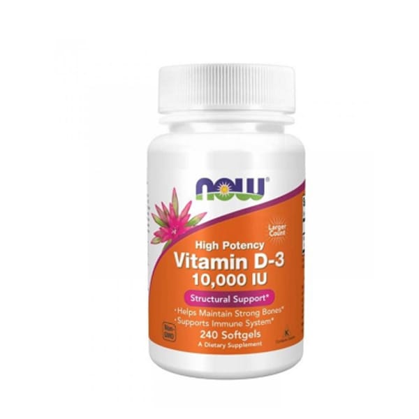 NOW Foods Vitamin D-3 10,000 IU 240 Softgels NOW Foods Vitamin D-3 10,000 IU 240 Softgels